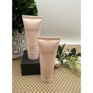 Estee Lauder Beautiful Perfumed Body Lotion 1 oz Travel Size Lot of 2 New